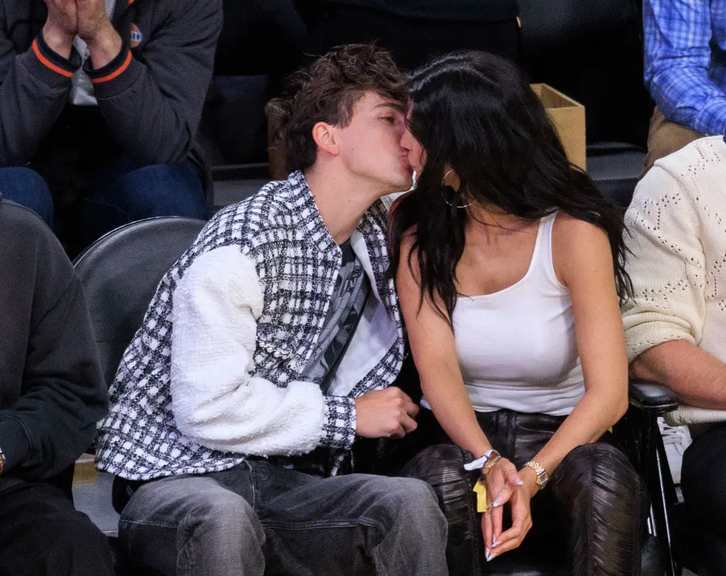 Kylie Jenner Scores Major PDA with Timothée Chalamet at Lakers Game