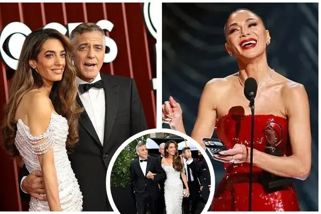 George Clooney Ditches Dye Job, Embraces Silver Fox Look at 2025 Tony Awards with Amal
