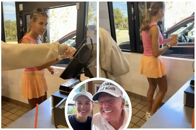 Donald Trump’s Granddaughter Kai Joins Dunkin’ Drive-Thru Staff